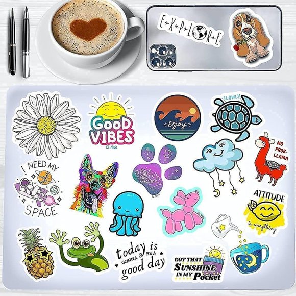 accessories 7pcs sticker packs cute aesthetic vsco vinyl poshmark